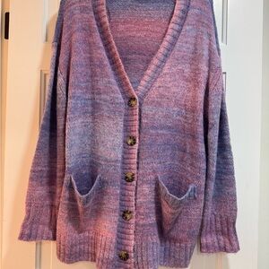 Bloody m/l pink, blue & purple sweater